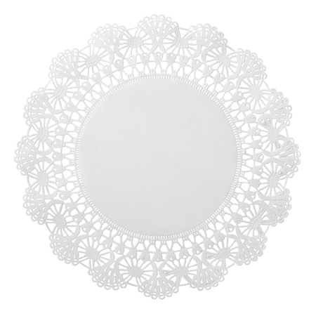 Brooklace 8" White Cambridge Lace Doilies 1000 PK 500236